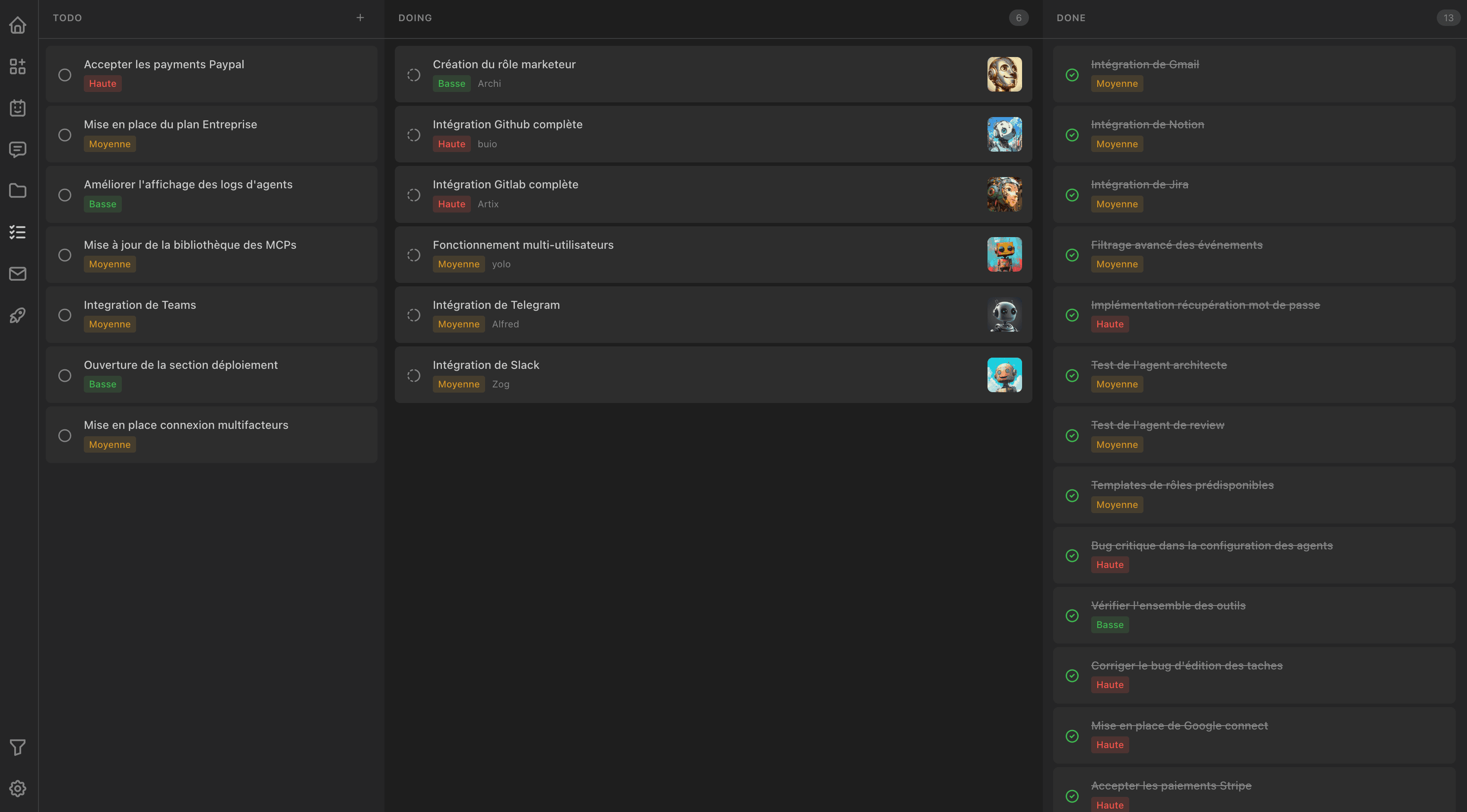 Nuaneo multi-agent AI cockpit screenshot